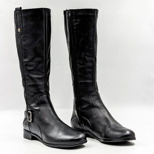 La Canadienne Women Stephanie Black Leather Waterproof Dress Office Boots Size 8